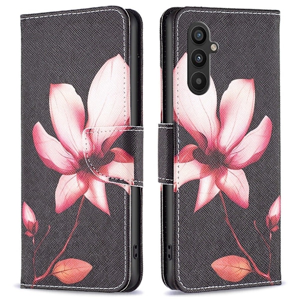 Wonderland Samsung Galaxy A34 5G Flip Etui - Lyserød Blomst Pink