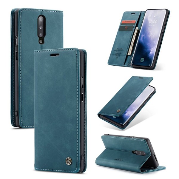 CaseMe OnePlus 7 Pro Vintage Etui - Blå Blue