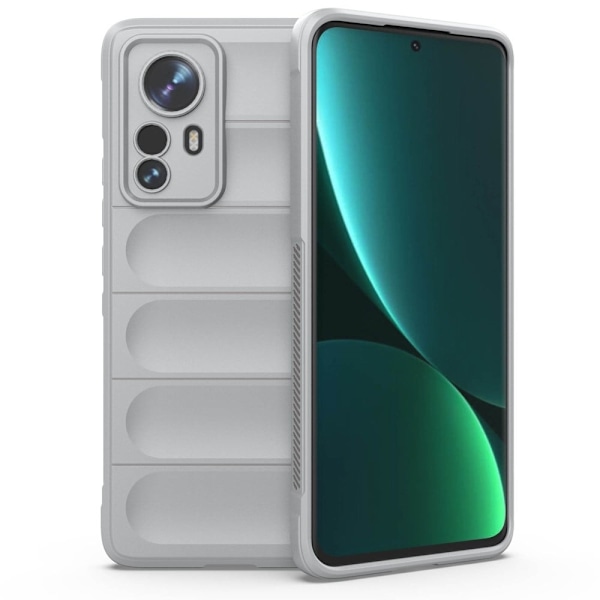 Mjukt greppformat Xiaomi 12S Pro / Xiaomi 12 Pro skal - Silver/Grå Silvergrå