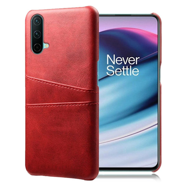 OnePlus Nord CE 5G skal med korthållare - Röd Röd