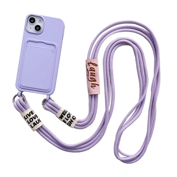 Stødsikkert beskyttelses iPhone 15 cover - Lilla Purple