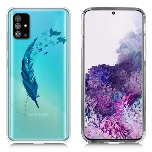 Deco Samsung Galaxy S20 skal - Fjäder Blå