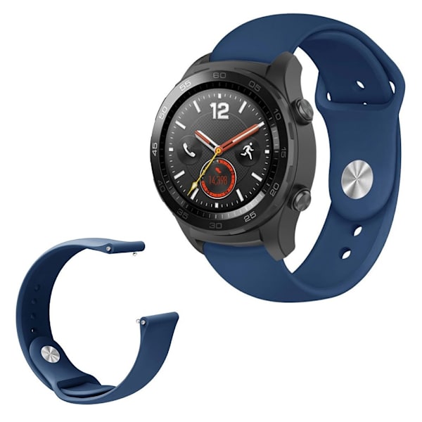 Huawei Watch GT / Magic elegant silikoneurrem - Mørkeblå Blue