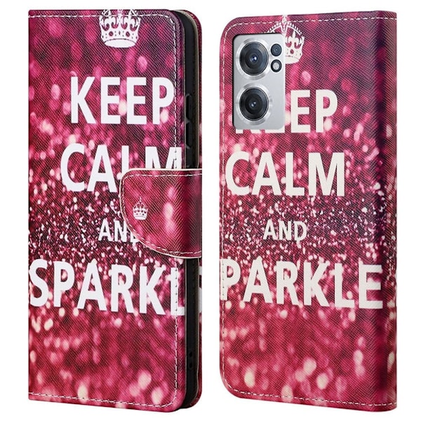 Wonderland OnePlus Nord CE 2 5G flip kuoret - Pysy Rauhallisena Ja Pysy Rauhallisena Red