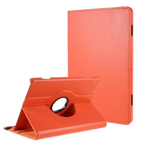 Lenovo Tab M10 enkelt läderfodral - Orange Orange