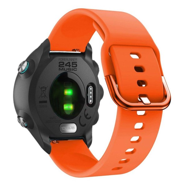 Garmin Forerunner 245 simple silicone watch band - Orange Orange