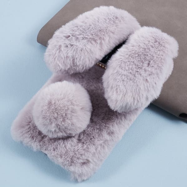 Bunny iPhone 15 Pro Cover - Lysegrå Silver grey