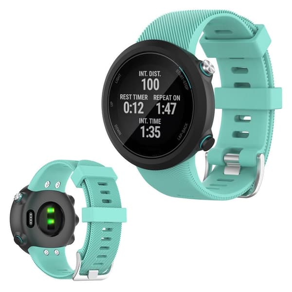 Garmin Swim 2 / Forerunner 45 / 45S hållbar silikon klockarmband - cyan Grön