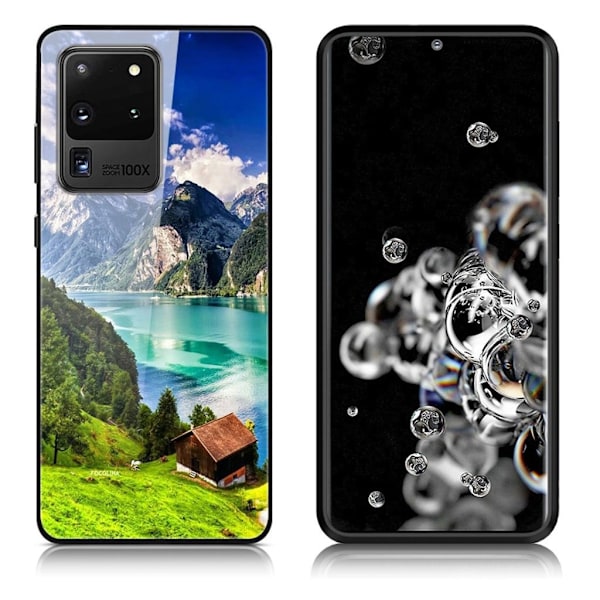 Fantasy Samsung Galaxy S20 Ultra kuoret - Vuori ja joki Multicolor
