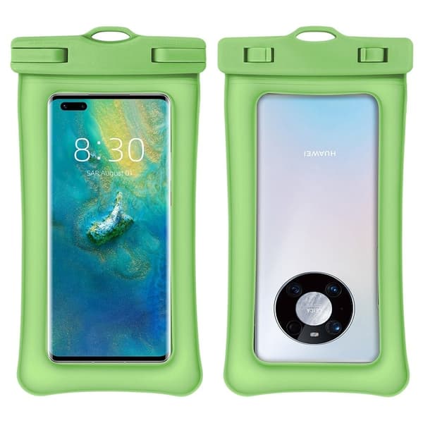 Universal waterproof pouch for smartphone with strap - Green Green