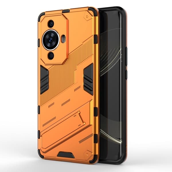 Shockproof Hybrid Deksel med A Modern Touch til Huawei Nova 11 - Oransje Orange