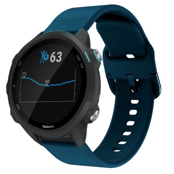 Garmin Forerunner 245 simple silicone watch band - Dark Blue Blå