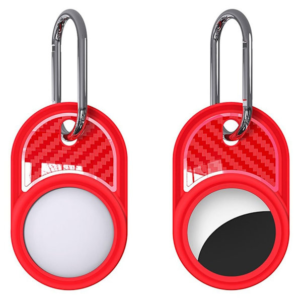 AirTags karbonfiberdeksel - Rød Red
