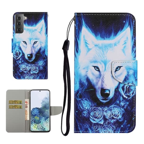 Wonderland Samsung Galaxy S21 Plus Flip etui - Ulv Blue