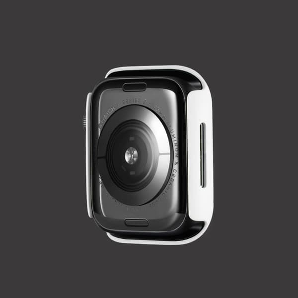 Apple Watch (45 mm) enkelt gummiert deksel - Hvit White