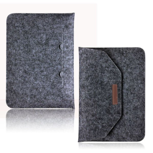 Macbook Air 11 tum laptopväska kardborre filt - Svart Silvergrå