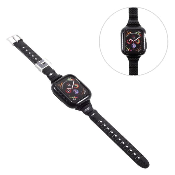 Apple Watch Series 6 / 5 44mm vævet rem ramme build - sort Black