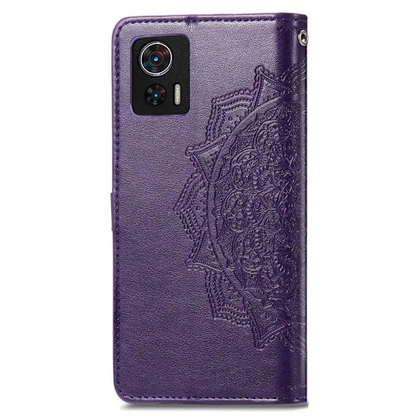 Mandala Motorola Edge 30 Neo Läppäkotelo - Violetti Purple