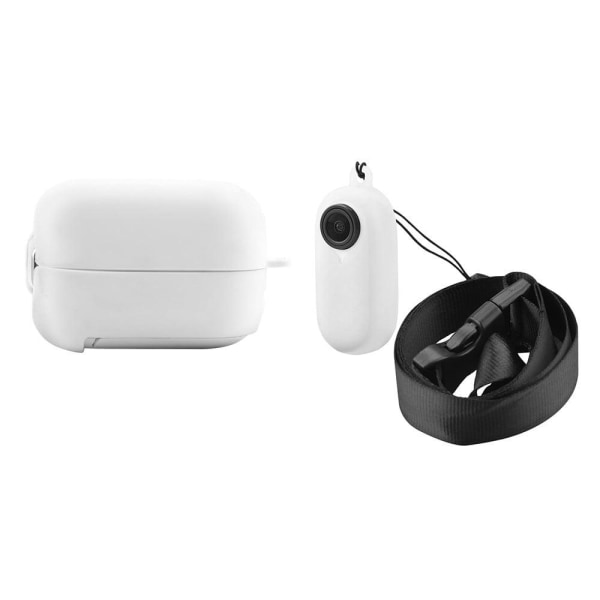 Insta360 Go2 silikone cover + cover til batterirummet - Hvid White