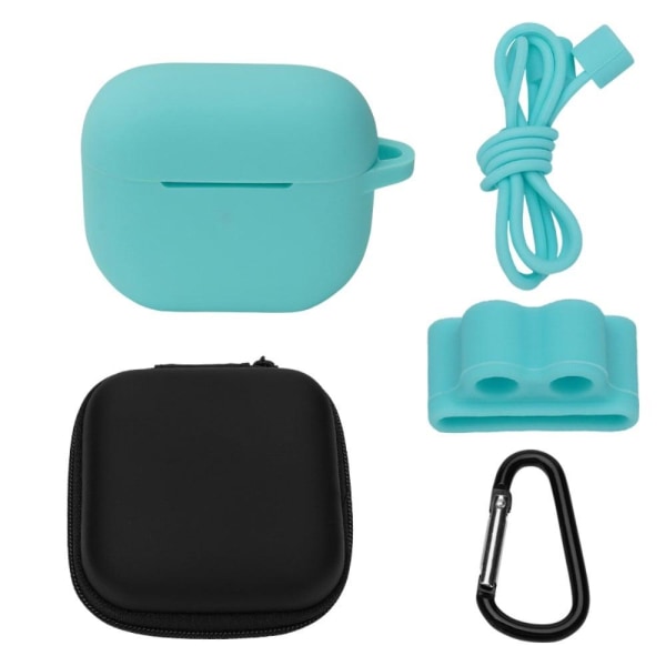 AirPods 3 silicone case with storage bag and accessories - Light Green