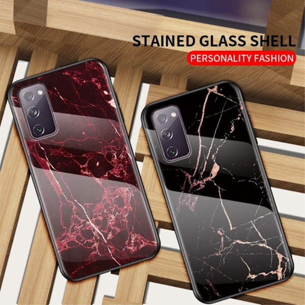 Fantasy Marble Samsung Galaxy S20 FE 5G / Samsung Galaxy S20 FE kotelot - [Patteri/Color] Red
