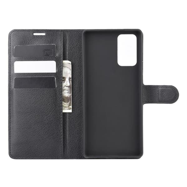 Classic Samsung Galaxy Note 20 flip etui - Svart Black