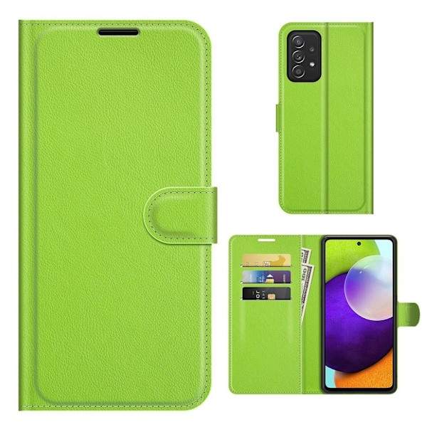 Classic Samsung Galaxy A52s 5G / A52 5g / A52 Läppäkotelo - Vihreä Green