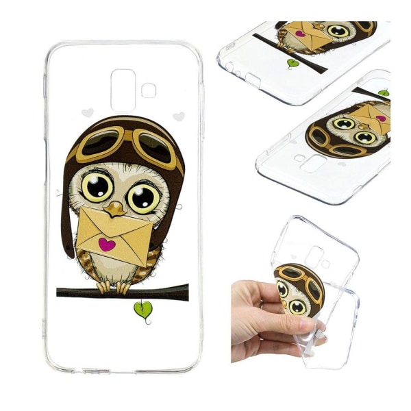 Samsung Galaxy J6 Plus (2018) kuviollinen pehmeä takasuoja kuori silikooni muovista - Posti Pöllö Multicolor