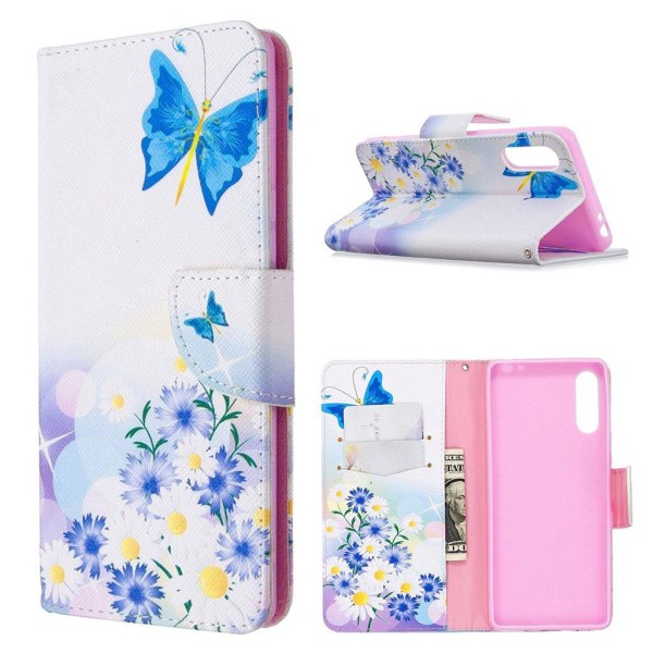 Wonderland Sony Xperia L4 Etui - Sommerfugl Multicolor