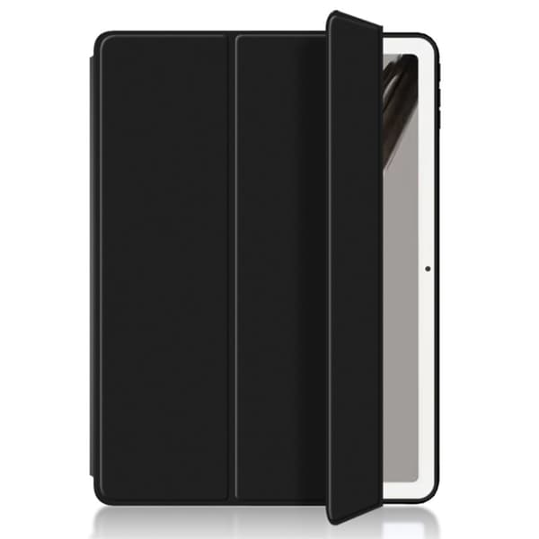 Tri-fold Leather stander etui til Google Pixel Tablet - Sort Black