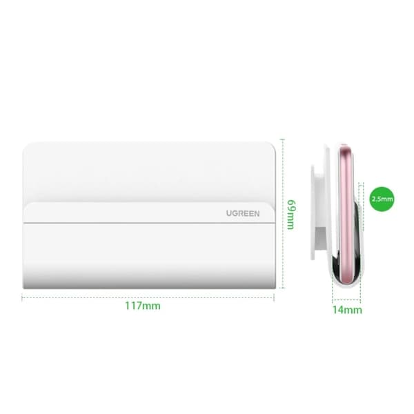 UGREEN vægmonteret telefonholder White