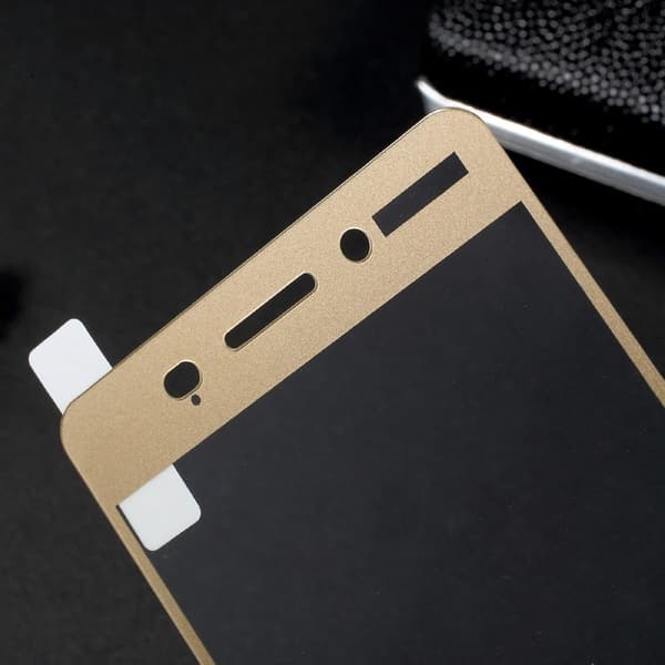 Nokia 6 Silk Print Herdet Glass- Gull Gold