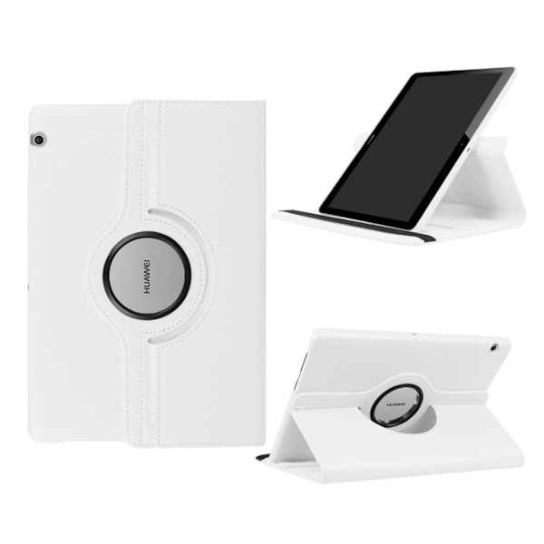 Huawei MediaPad T3 10 Etui med roterende stand - Hvid White