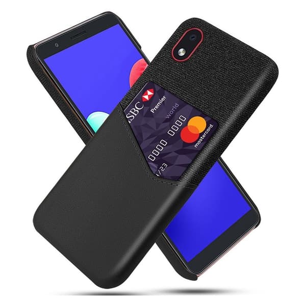 Bofink Samsung Galaxy A01 Core Card Deksel - Svart Black