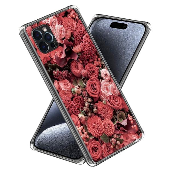 Deco iPhone 16 Pro deksel - Kunstløse Millioner Av Blomster Red