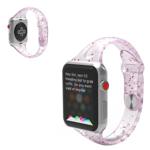 Apple Watch Series 5 / 4 44mm udsøgt silikoneurrem - Lyserød Pink