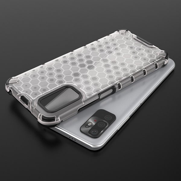 Bofink Honeycomb Xiaomi Redmi Note 10 5G Etui - Grå Silver grey