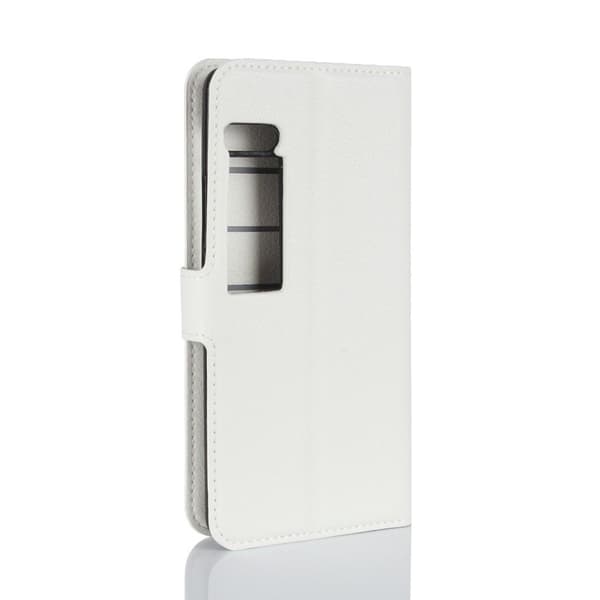 Meizu Pro 7 etui I kunstlær/silikon - Hvit White