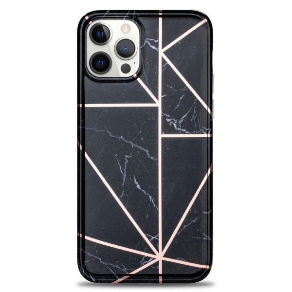 Marble iPhone 12 Mini case - Black Black