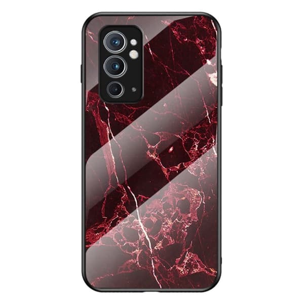 Fantasy Marble OnePlus 9RT 5G Cover - Blood Rød Marmor Red