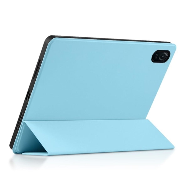 Tri-fold Leather Stand Case for Honor Pad 8 - Blue Blue