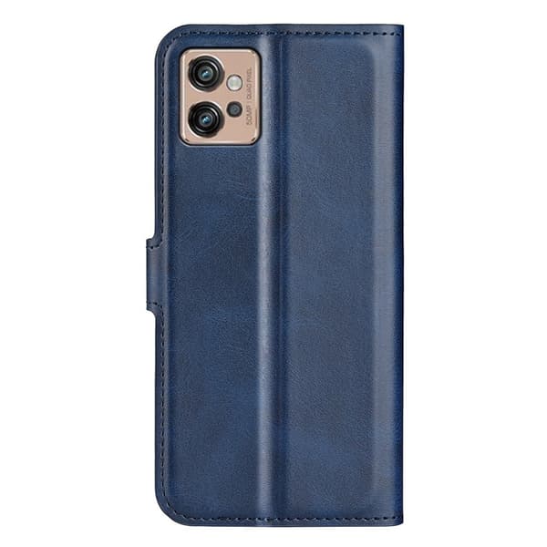 Læretui med Lommebok til Motorola Moto G32 - Blå Blue
