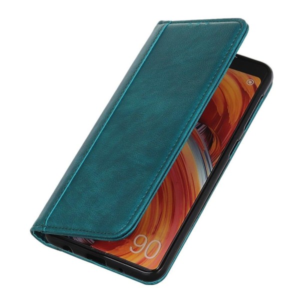 Äkta läder Xiaomi 12S / Xiaomi 12X / Xiaomi 12 fodral med magnetisk stängning Grön