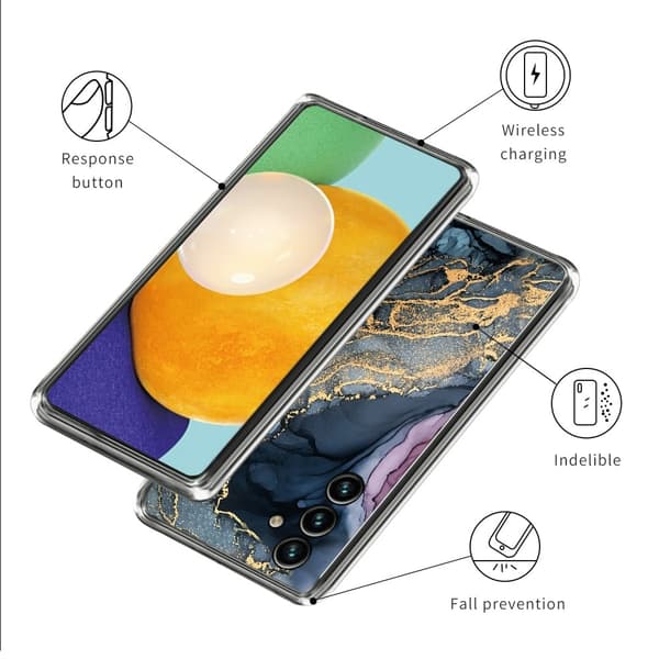Deco Samsung Galaxy A55 kotelot - Tyyli K Blue