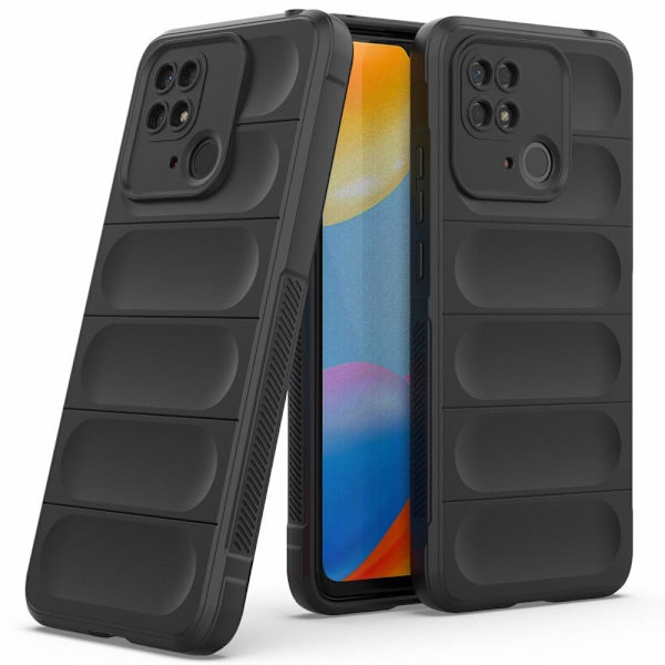 Mjukt greppformat Xiaomi Redmi 10C skal - Blå Blå