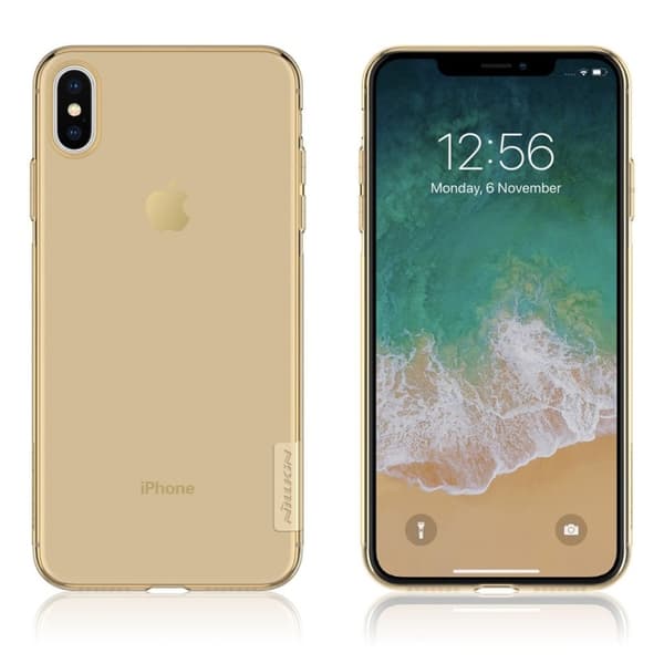 NILLKIN iPhone 9 Plus mobilskal silikon miljövänlig transparent - Guld Guld