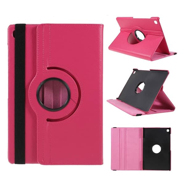 Samsung Galaxy Tab S5E litchi læretui - Rose Pink