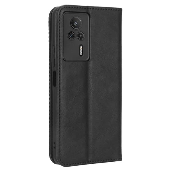 Bofink Vintage Xiaomi Redmi K60E Nahkakotelo - Musta Black