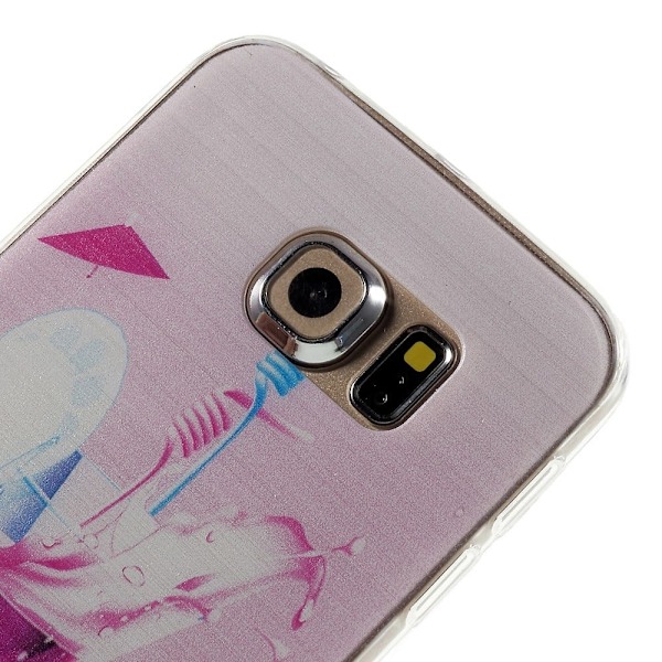 Westergaard Samsung Galaxy S6 Edge Deksel - Varm Rosa Drink Multicolor
