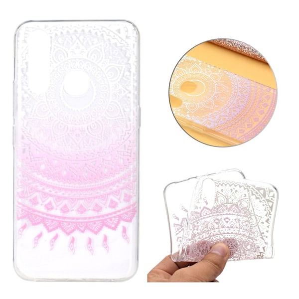 Deco Huawei P40 Lite E etui - Pink Mandala Pink